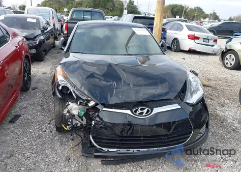 2017 Hyundai Veloster Value Edition from USA, damaged, VIN KMHTC6AD3HU321636